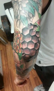 Rear of Wu Tang Floral Sleeve