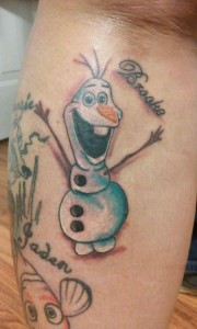 Frozen Snowman Tattoo