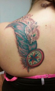Feather Shoulder Tattoo