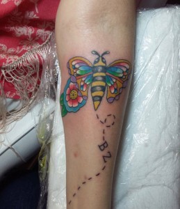 Butterfly on Forearm