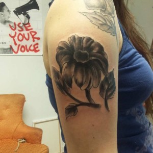 Flower on Upper Arm