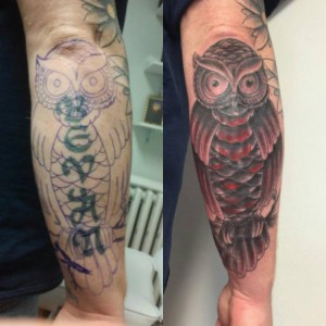 Owl on Forearm