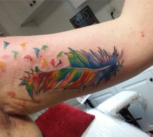 Rainbow Feather